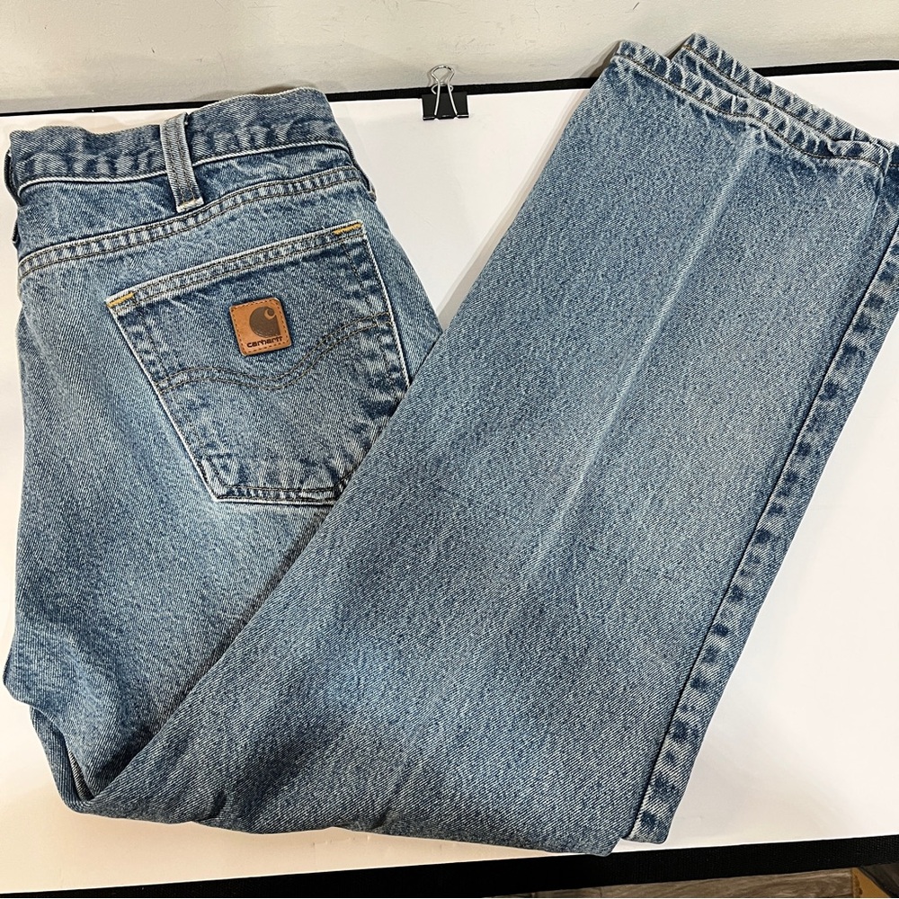 Carhartt Men's 36x30 Traditional Fit Blue Jeans